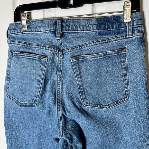 Abercrombie & Fitch Curve Love Mid Rise Straight Jeans - Light Wash Denim SZ 29 - Picture 6 of 15